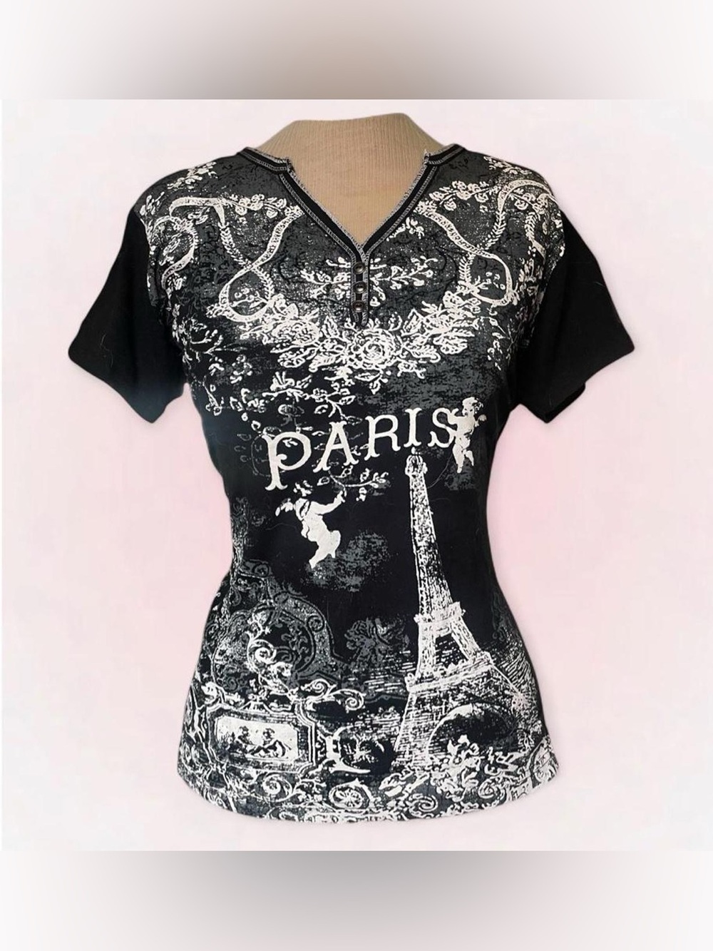 Y2K Fairycore Grunge Paris Graphic Tee